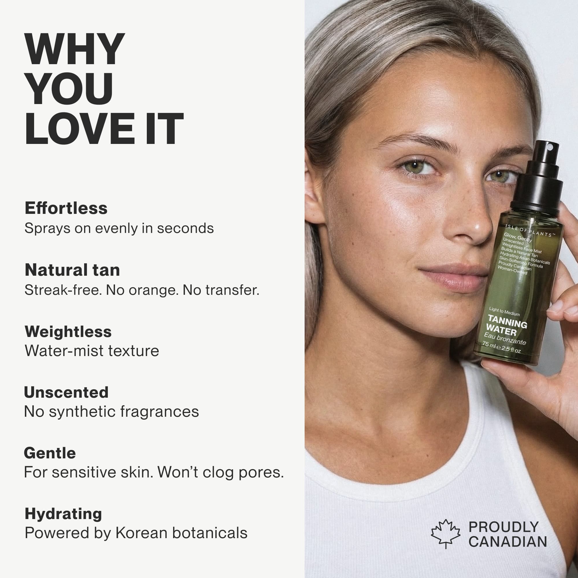 Minimalist cosmetic brand content layout and premium Amazon infographic design showcasing product benefits for a beauty brand